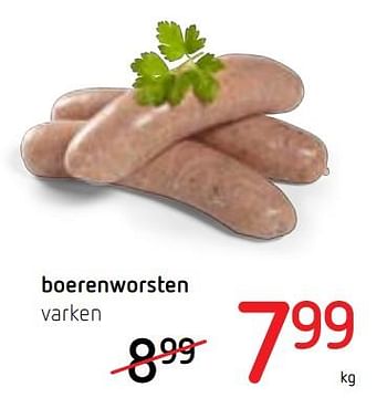 Promotions Boerenworsten varken - Produit Maison - Spar Retail - Valide de 02/07/2020 à 15/07/2020 chez Spar (Colruytgroup)