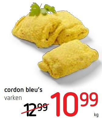 Promoties Cordon bleu`s varken - Huismerk - Spar Retail - Geldig van 02/07/2020 tot 15/07/2020 bij Spar (Colruytgroup)