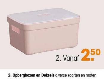Promoties Opbergboxen en deksels - Huismerk - Kwantum - Geldig van 29/06/2020 tot 05/07/2020 bij Kwantum