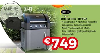 Promoties Boretti barbecue forza - b1forza - Boretti - Geldig van 22/06/2020 tot 31/07/2020 bij Exellent