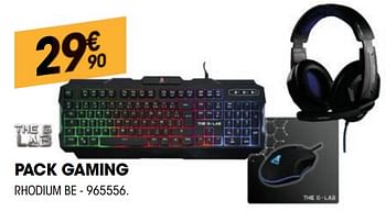 Promotions Pack gaming rhodium be - The G-Lab - Valide de 01/07/2020 à 19/07/2020 chez Electro Depot
