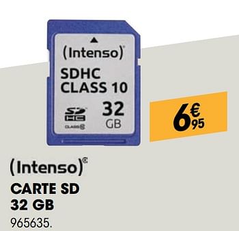 Carte SD 32 GB INTENSO