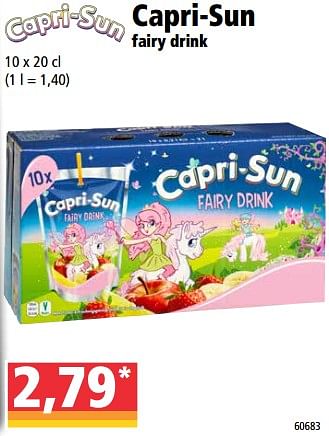 Promotions Capri-sun fairy drink - Capri-Sun - Valide de 01/07/2020 à 07/07/2020 chez Norma