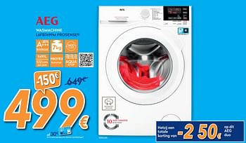 Promoties Aeg wasmachine l6fb7499m prosense - AEG - Geldig van 01/07/2020 tot 31/07/2020 bij Krefel
