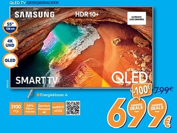 Promoties Samsung qled tv qe55q65ralxxn - Samsung - Geldig van 01/07/2020 tot 31/07/2020 bij Krefel