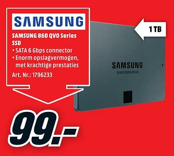 Promoties Samsung 860 qvo series ssd - Samsung - Geldig van 29/06/2020 tot 05/07/2020 bij Media Markt