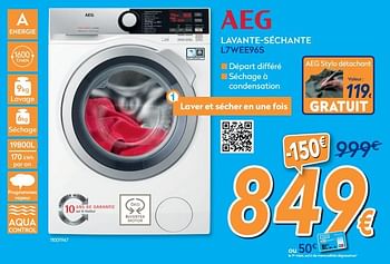 Promotions Aeg lavante-séchante l7wee96s - AEG - Valide de 01/07/2020 à 31/07/2020 chez Krefel