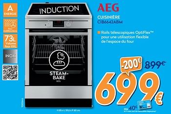 Promotions Aeg cuisinière cib6642abm - AEG - Valide de 01/07/2020 à 31/07/2020 chez Krefel