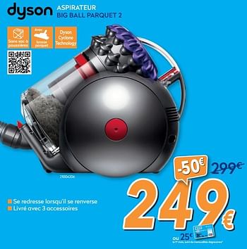 Promotions Dyson aspirateur big ball parquet 2 - Dyson - Valide de 01/07/2020 à 31/07/2020 chez Krefel