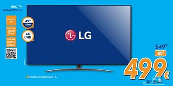 Promotions Lg uhd tv 49sm8200pla - LG - Valide de 01/07/2020 à 31/07/2020 chez Krefel