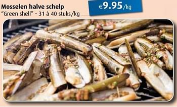 Promoties Mosselen halve schelp green shell - Huismerk - Aronde - Geldig van 29/06/2020 tot 29/08/2020 bij Aronde