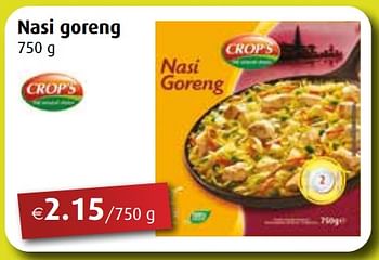 Promoties Nasi goreng - Crop's - Geldig van 29/06/2020 tot 29/08/2020 bij Aronde