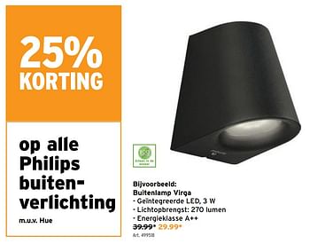 tempo boycot Reflectie Philips Philips buitenlamp virga - Promotie bij Gamma