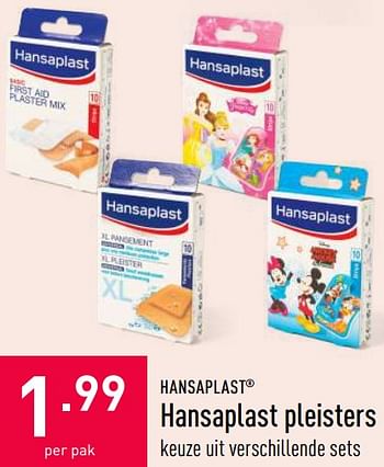 Promotions Hansaplast pleisters - Hansaplast - Valide de 07/07/2020 à 17/07/2020 chez Aldi