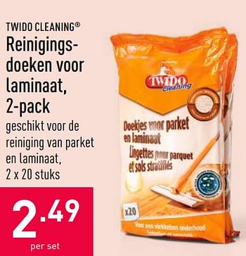 Promoties Reinigings - doeken voor laminaat - Twido - Geldig van 07/07/2020 tot 17/07/2020 bij Aldi