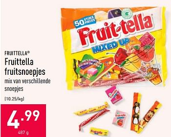 Promotions Fruittella fruitsnoepjes - Fruittella - Valide de 07/07/2020 à 17/07/2020 chez Aldi