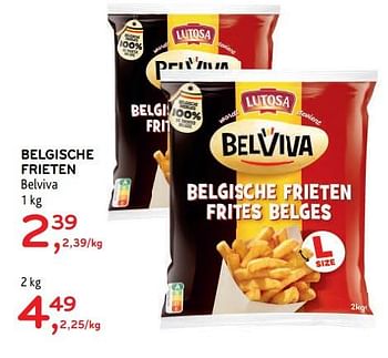 Promoties Belgische frieten belviva - Lutosa - Geldig van 15/07/2020 tot 28/07/2020 bij Alvo