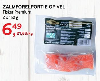 Promoties Zalmforelportie op vel fisker premium - Fisker - Geldig van 15/07/2020 tot 28/07/2020 bij Alvo