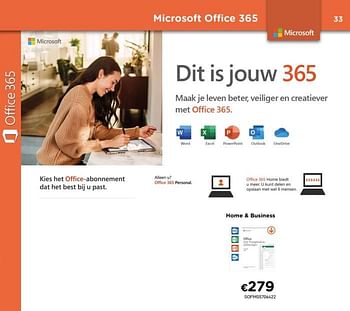 Promoties Office home+business - Microsoft - Geldig van 01/07/2020 tot 15/08/2020 bij Compudeals
