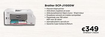 Promoties Brother dcp-j11oodw - Brother - Geldig van 01/07/2020 tot 15/08/2020 bij Compudeals