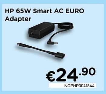 Promoties Hp 65w smart ac euro adapter - HP - Geldig van 01/07/2020 tot 15/08/2020 bij Compudeals