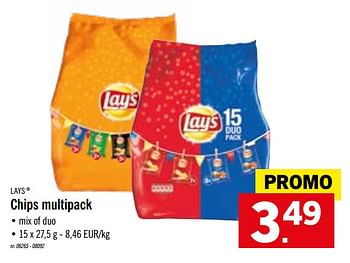 Promoties Chips multipack - Lay's - Geldig van 13/07/2020 tot 18/07/2020 bij Lidl