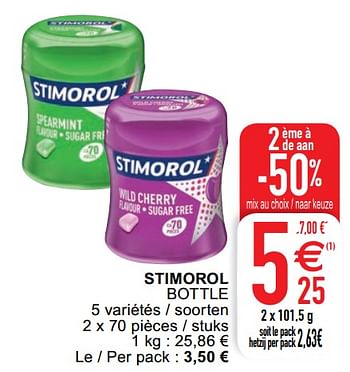 Promotions Stimorol bottle - Stimorol - Valide de 07/07/2020 à 13/07/2020 chez Cora