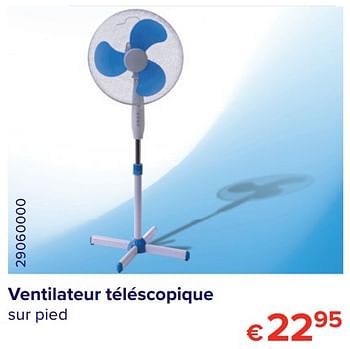 Promoties Euro tools ventilateur téléscopique - Euro Tools - Geldig van 30/06/2020 tot 31/07/2020 bij Euro Shop