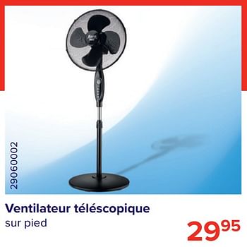 Promoties Euro tools ventilateur téléscopique sur pied - Euro Tools - Geldig van 30/06/2020 tot 31/07/2020 bij Euro Shop