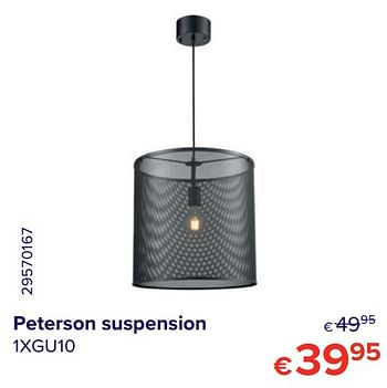 Promoties Peterson suspension - Euro Light - Geldig van 30/06/2020 tot 31/07/2020 bij Euro Shop