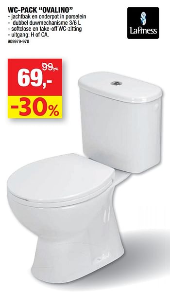 Promotions Wc-pack ovalino - Lafiness - Valide de 08/07/2020 à 19/07/2020 chez Hubo