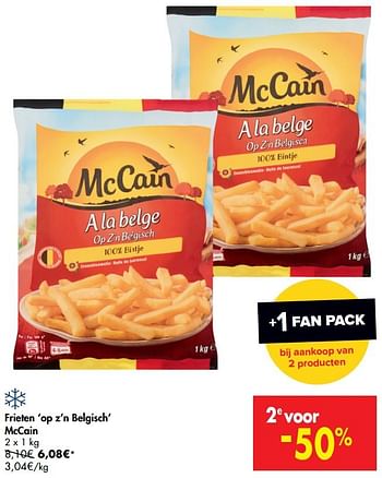 Promoties Frieten op z`n belgisch mccain - Mc Cain - Geldig van 08/07/2020 tot 20/07/2020 bij Carrefour