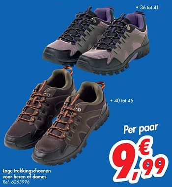 Promoties Lage trekkingschoenen voor heren of dames - Huismerk - Carrefour  - Geldig van 08/07/2020 tot 13/07/2020 bij Carrefour