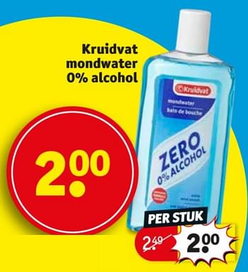 condoom Accor tellen Huismerk - Kruidvat Kruidvat mondwater 0% alcohol - Promotie bij Kruidvat