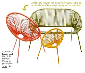 neutrale Roos Hoe Huismerk - Casa Acapulco lounge stoel - Promotie bij Casa