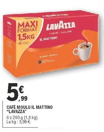 Promo Lavazza café moulu format spécial chez Carrefour