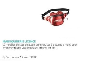 Promotions Maroquinerie licence sac banane minnie - Licence - Valide de 04/07/2020 à 30/08/2020 chez Auchan Ronq