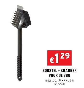 Promoties Borstel + krabber voor bbq - Huismerk - Trafic  - Geldig van 08/07/2020 tot 12/07/2020 bij Trafic