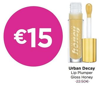 Promoties Urban decay lip plumper gloss honey - Urban Decay - Geldig van 01/07/2020 tot 31/07/2020 bij ICI PARIS XL