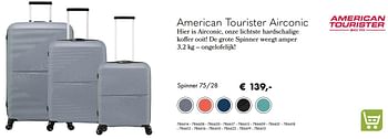 Promoties American tourister airconic spinner - American Tourister - Geldig van 30/06/2020 tot 31/08/2020 bij Multi Bazar