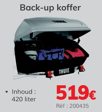 Promoties Back-up koffer - Thule - Geldig van 03/07/2020 tot 31/03/2021 bij Auto 5