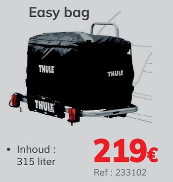 Promoties Easy bag - Thule - Geldig van 03/07/2020 tot 31/03/2021 bij Auto 5