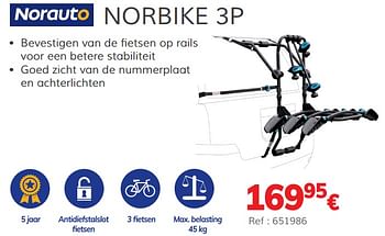 Promoties Norbike 3p - Norauto - Geldig van 03/07/2020 tot 31/03/2021 bij Auto 5