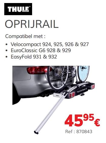 Promoties Oprijrail - Thule - Geldig van 03/07/2020 tot 31/03/2021 bij Auto 5
