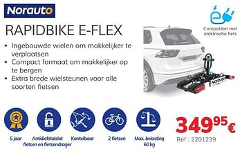 Promoties Rapidbike e-flex 2 fietsen - Norauto - Geldig van 03/07/2020 tot 31/03/2021 bij Auto 5