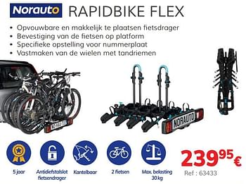 Promoties Rapidbike flex 2 fietsen - Norauto - Geldig van 03/07/2020 tot 31/03/2021 bij Auto 5