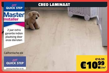 Promoties Creo laminaat - QuickStep - Geldig van 03/08/2020 tot 31/08/2020 bij Bouwcenter Frans Vlaeminck