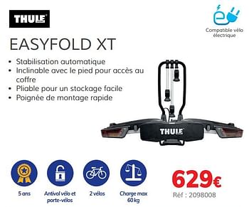 Promotions Easyfold xt - Thule - Valide de 03/07/2020 à 31/03/2021 chez Auto 5