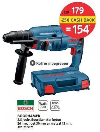 Promoties Bosch boorhamer - Bosch - Geldig van 15/07/2020 tot 27/07/2020 bij BricoPlanit