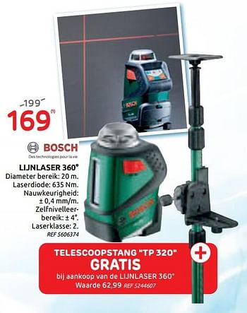 Promoties Bosch lijnlaser 360° - Bosch - Geldig van 15/07/2020 tot 27/07/2020 bij BricoPlanit
